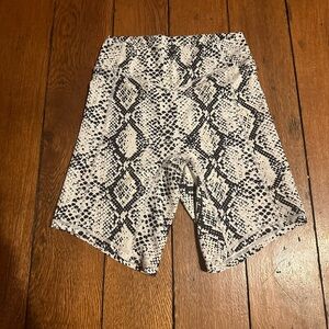 Balance Athletica Monochrome Snakeskin Bike Shorts